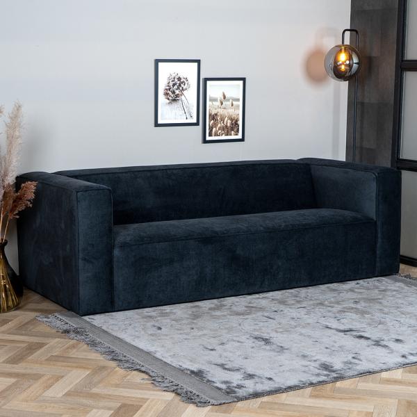 Bronx71 Sofa 3-Sitzer Memphis Stoff schwarz Bild 3