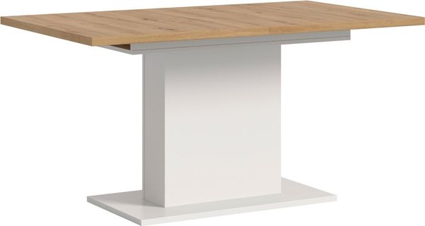 Home affaire Esstisch Motus, ausziehbar 150 -190 cm, inklusive 40 cm Einlegeplatte (Set, 1-St), Säulengestell mit Bodenplatte, Tisch, Küchentisch, Esszimmer, Küche