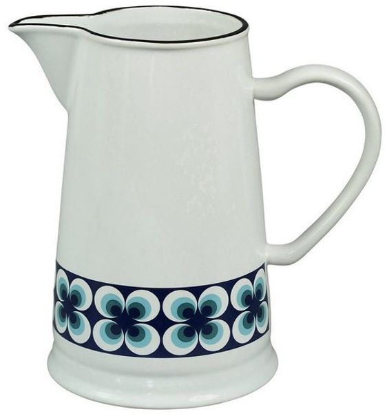 Kurg Kanne Wasserkrug Karaffe Vase Keramik 1,6l Retro Ramona Cabanaz Farbauswahl blau_205040