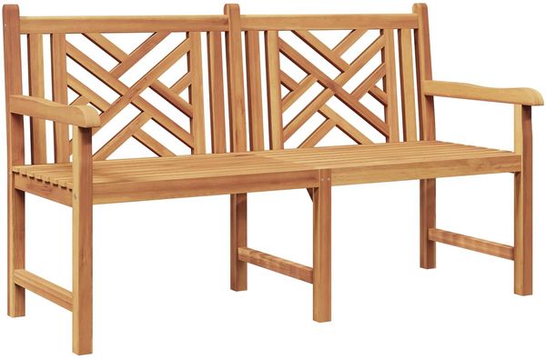 vidaXL Gartenbank 150 x 60 x 90 cm Massivholz Teak 42001965