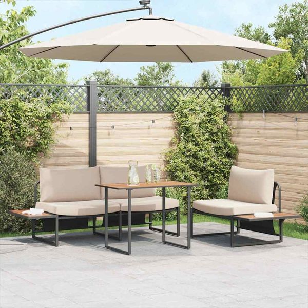 vidaXL Gartentisch Braun 100 x 55 x 70 cm Holz 42007552