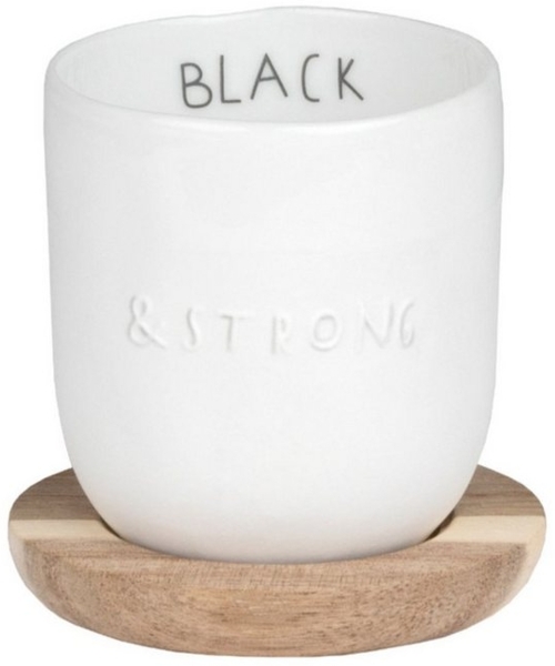 Dining Breakfast kleiner Becher "Black & Strong" 100 ml - Räder Design