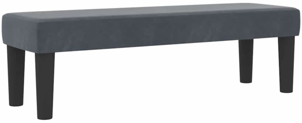 vidaXL Boxspringbett mit Matratze Dunkelgrau 120 x 190 cm Samt 3344433 Bild 4