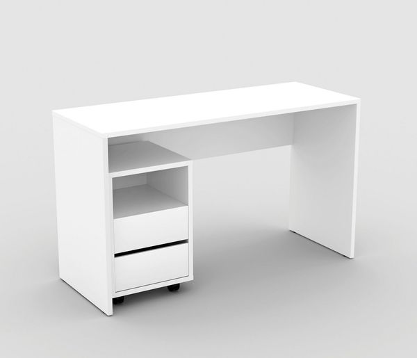 Home affaire Büromöbel-Set Agapi, (Set, 2-tlg), bestehend aus Schreibtisch und Rollcontainer im modernen Design