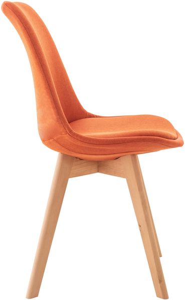 CLP Esszimmerstuhl Linares Mit Buchenholzgestell,orange Stoff Bild 3