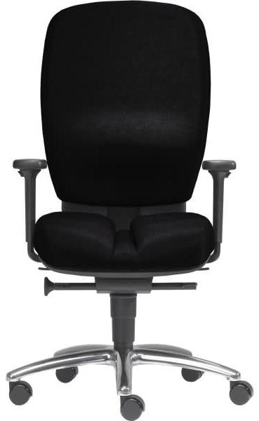 SITWELL Büro-Drehstuhl Mister Office mit Armlehnen Alu-Fußkreuz schwar