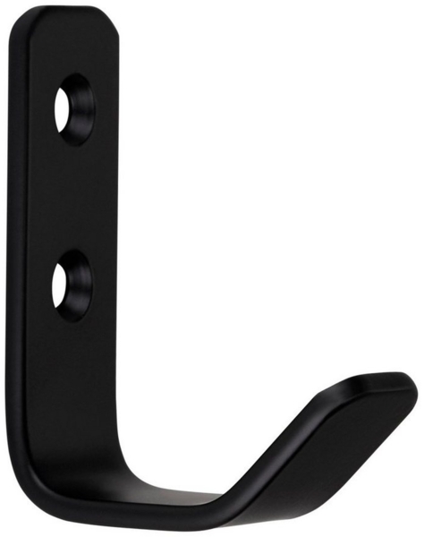 SO-TECH® Garderobenhaken Kleiderhaken ALBA echt Edelstahl schwarz