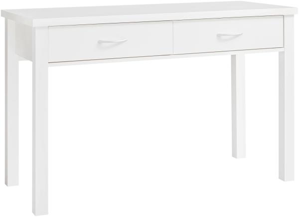 Kadima Design Moderner Schreibtisch mit 2 Schubladen, 120 cm, Stauraum, einfacher Aufbau, elegantes Design für Büro und Heimarbeit. 120x50x77 cm