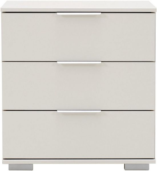 Nachtkommode Easy Plus Nachtschrank 52x38x56cm Farbe: Weiß