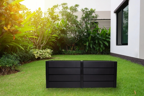 KHW | Hochwertiges Hochbeet | Demeter XL | schmal | platzsparend | 158 × 44 × 61 cm - 392 Liter | ideal für Urbane Gärten | nachhaltiges Gärtnern | fördert gesunde Ernten | Made in Germany Bild 5