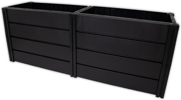 KHW | Hochwertiges Hochbeet | Demeter XL | schmal | platzsparend | 158 × 44 × 61 cm - 392 Liter | ideal für Urbane Gärten | nachhaltiges Gärtnern | fördert gesunde Ernten | Made in Germany Bild 1