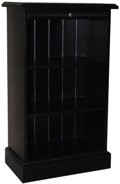 Casa Padrino Landhausstil Bücherschrank Schwarz 58 x 32 x H. 98 cm - Landhausstil Büromöbel