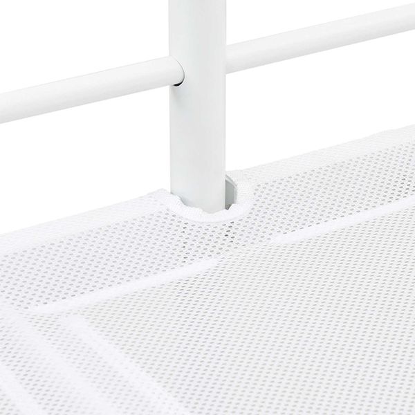 vidaXL Kinder Loft Bettgestell mit Vorhängen Weiß und Rosa 42020826 Bild 12