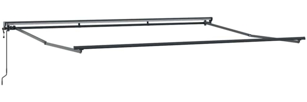 vidaXL Markisenrahmen Anthrazit 4,5 × 3 m Pulverbeschichteter Stahl 42002538