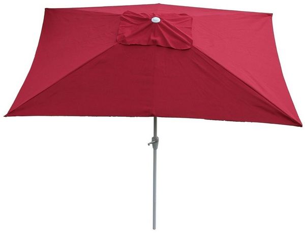 MCW Sonnenschirm Castellammare, Kippbar, Lüftungsschlitz, rechteckig, UV-Schutz 50+