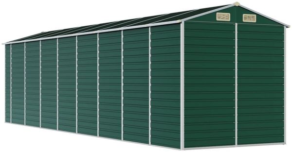 vidaXL Gerätehaus Grün 191x725x198 cm Verzinkter Stahl 3188238 Bild 7