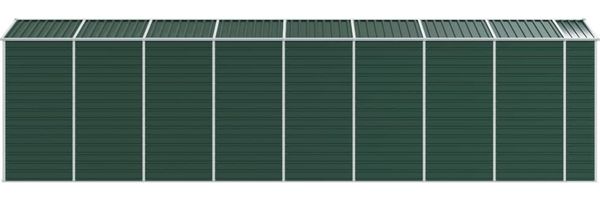 vidaXL Gerätehaus Grün 191x725x198 cm Verzinkter Stahl 3188238 Bild 6