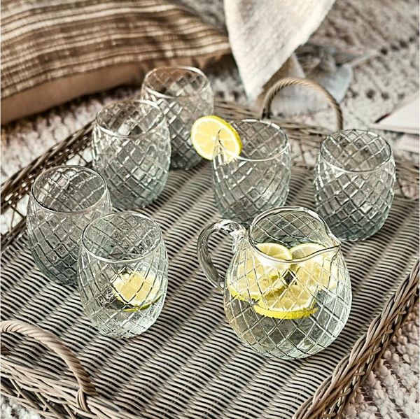 Mirabeau Glas Glas 6er Set Corrofin klar, Glas