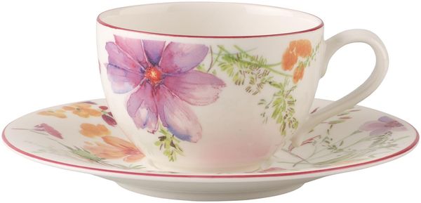 Villeroy & Boch Mariefleur Basic Frühstückstasse mit Untertasse
