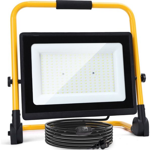 Aigostar Baustrahler Aigostar LED Baustrahler 100W mit Schalter,9000LM,4M Kabel,IP65,6500K