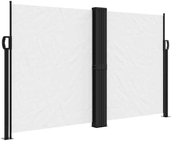 vidaXL Seitenmarkise Ausziehbar Weiß 140x600 cm 4004616