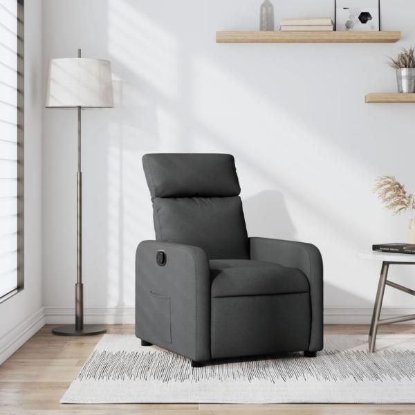 vidaXL Relaxsessel Dunkelgrau Stoff 374166