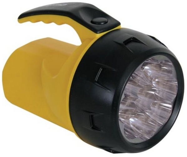 PEREL LED Taschenlampe LED-HANDSCHEINWERFER - 9 LEDs - 4 x AA-BATTERIE (1-St) Bild 2