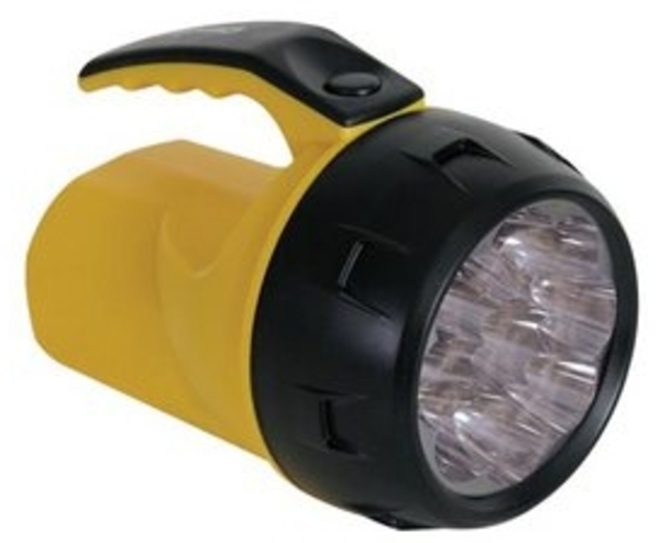 PEREL LED Taschenlampe LED-HANDSCHEINWERFER - 9 LEDs - 4 x AA-BATTERIE (1-St) Bild 4