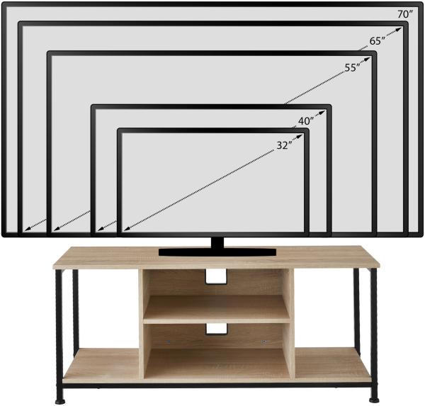 tectake Lowboard TV-Regal (TV-Regal, Montagematerial, Montageanleitung), Industrial Style