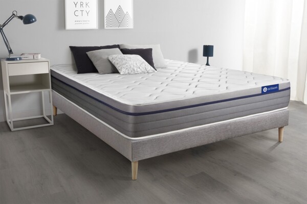 Actilatex zen matratze 160x220 cm + Bettgestell mit lattenrost - Dicke : 26cm - Latex und Memory-schaum - H3 Bild 2