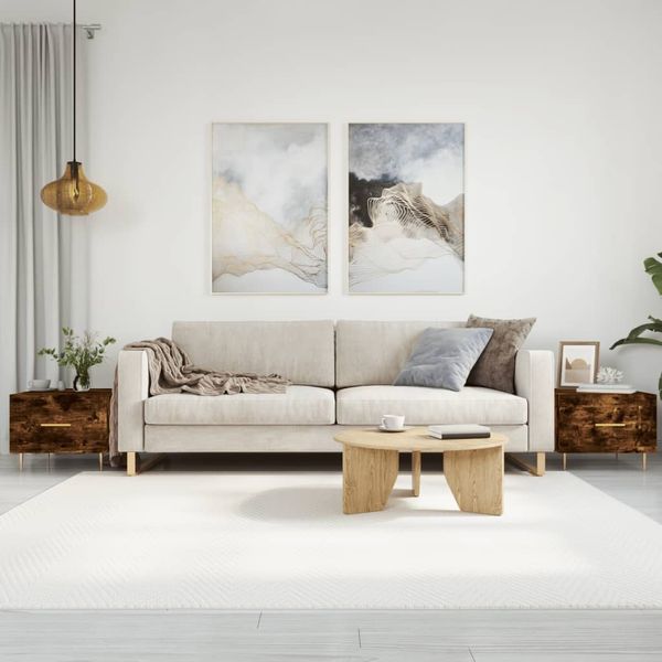 vidaXL Couchtische 2 Stk. Räuchereiche 50x50x40 cm Holzwerkstoff 829375