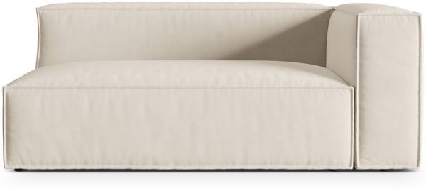 Micadoni Modul Nuria Groß 3-Sitzer Rechts Samt Beige