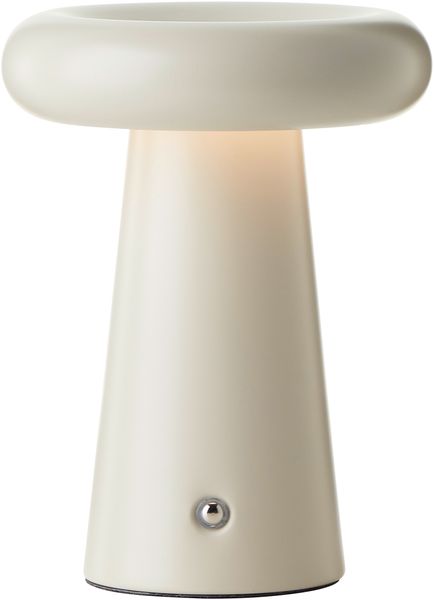Brilliant LED Tischleuchte Muffin G40895/09 Außenbereich, Wohnzimmer, Badezimmer, Schlafzimmer Metall Outdoor, Indoor beige - LED fest integriert