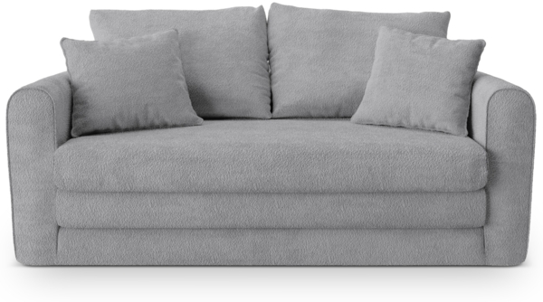 Micadoni Sofa Lido 2-Sitzer Boucle Grau