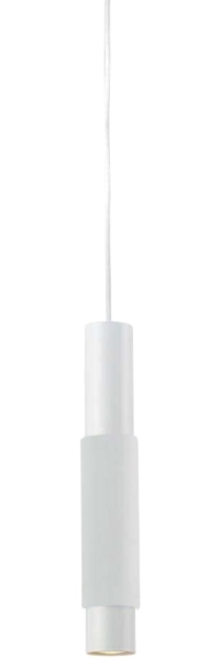 s.luce Hängelampe Crutch inkl. tauschbarem Deko Zylinder Weiß