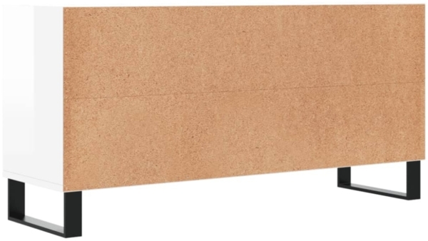 vidaXL TV-Schrank Hochglanz-Weiß 103,5x30x50 cm Holzwerkstoff 826998 Bild 7