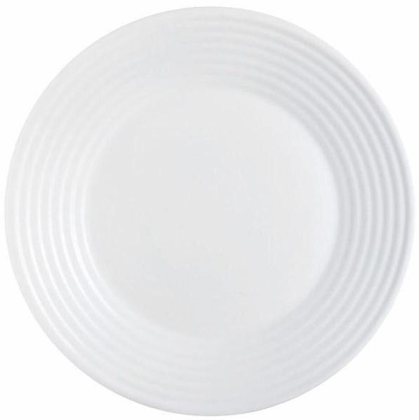 Flad plade Luminarc Harena Weiß Glas (Ø 25 cm)
