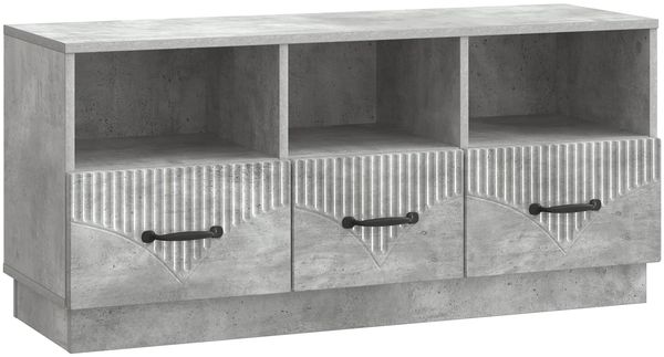 vidaXL TV-Schränk Betongrau 102 x 34,5 x 47 cm Holzwerkstoff 895368