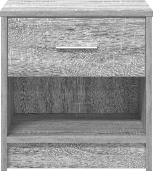vidaXL Nachttisch mit Schublade Grau Sonoma 39x28x41 cm 858759 Bild 4