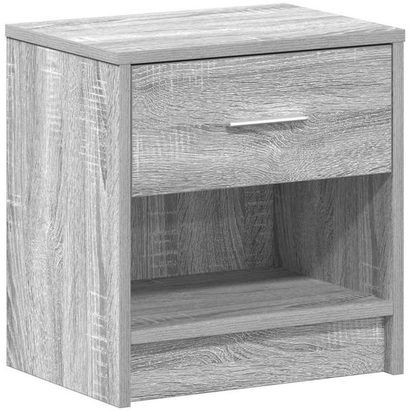 vidaXL Nachttisch mit Schublade Grau Sonoma 39x28x41 cm 858759 Bild 6