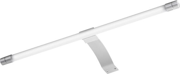 Saphir LED Spiegelleuchte Quickset TwinLED-Aufsatzleuchte für Spiegel o Spiegelschrank in Silber, LED fest integriert, Kaltweiß, Badlampe 40 cm breit, Kaltweiß und Warmweiß, Aluminium, 330LM, 4,7W