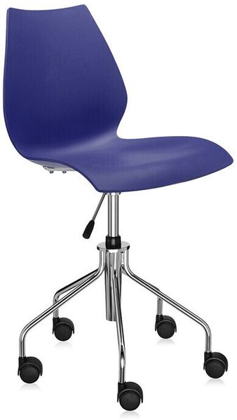 Kartell Maui Essstühle, Plastik, blau, 52 x 85 x 58 cm