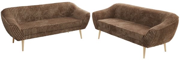 Wohnzimmerset Möbelset PIRS 3-3, Armlehnen, Wellenfederung, Buche Füße, Dreisitzer Sofa, Polstermöbel Set - Hellgrau Velvet Bild 8