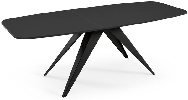 Compleo Esstisch erweiterbar 160-200 Tischbeine schwarz Esszimmertisch ausziehbar