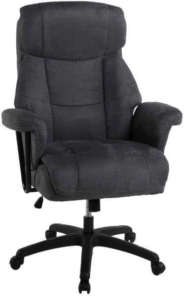 Chefsessel >Mauro< 150kg, Taschenfederkern, anthrazit, Mikrofaser - 73x114x73cm (BxHxT)