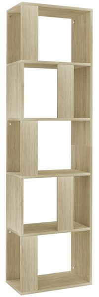 Bücherregal | Standregal Sonoma-Eiche 45x24x159 cm Holzwerkstoff