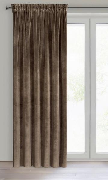 Eurofirany Vorhang Prachtvolle Samtvorhänge VILLA, Kräuselband, Velours Blickdicht