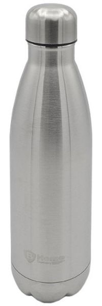 Hochwertige Thermo Trinkflasche - 500 ml, Edelstahl, temperaturbeständig