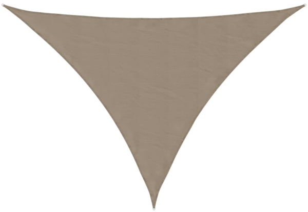 vidaXL Sonnensegel Oxford-Gewebe Dreieckig 3x4x4 m Taupe 135449
