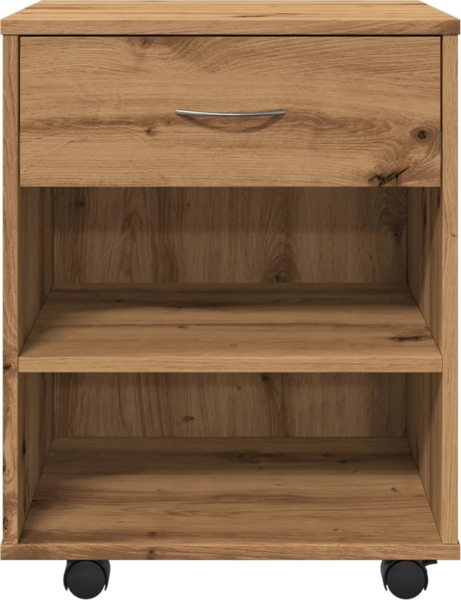 vidaXL Rollcontainer Artisan-Eiche 46x36x59 cm Holzwerkstoff 856661 Bild 4